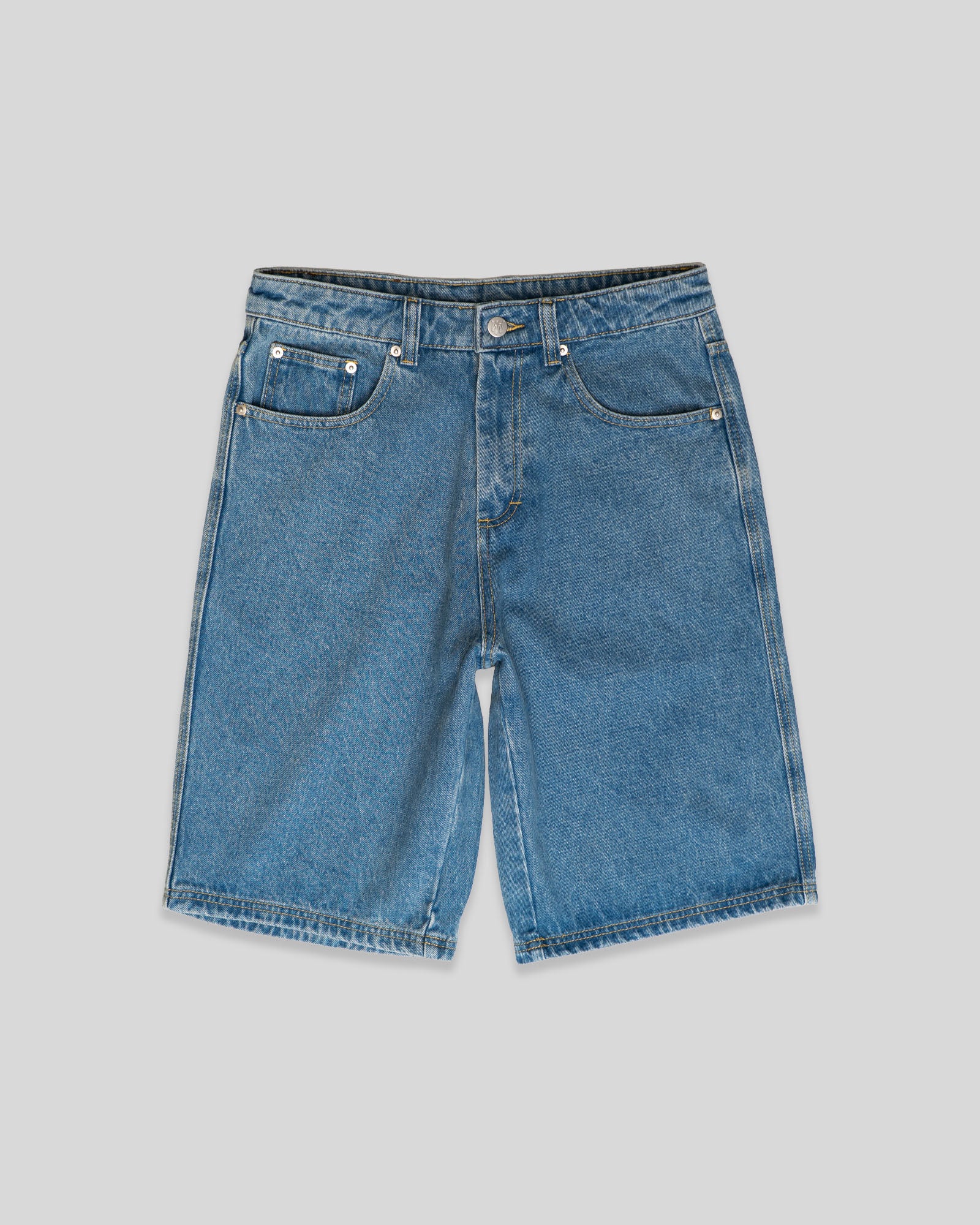 Baggy Denim Short - Phat Tag Script