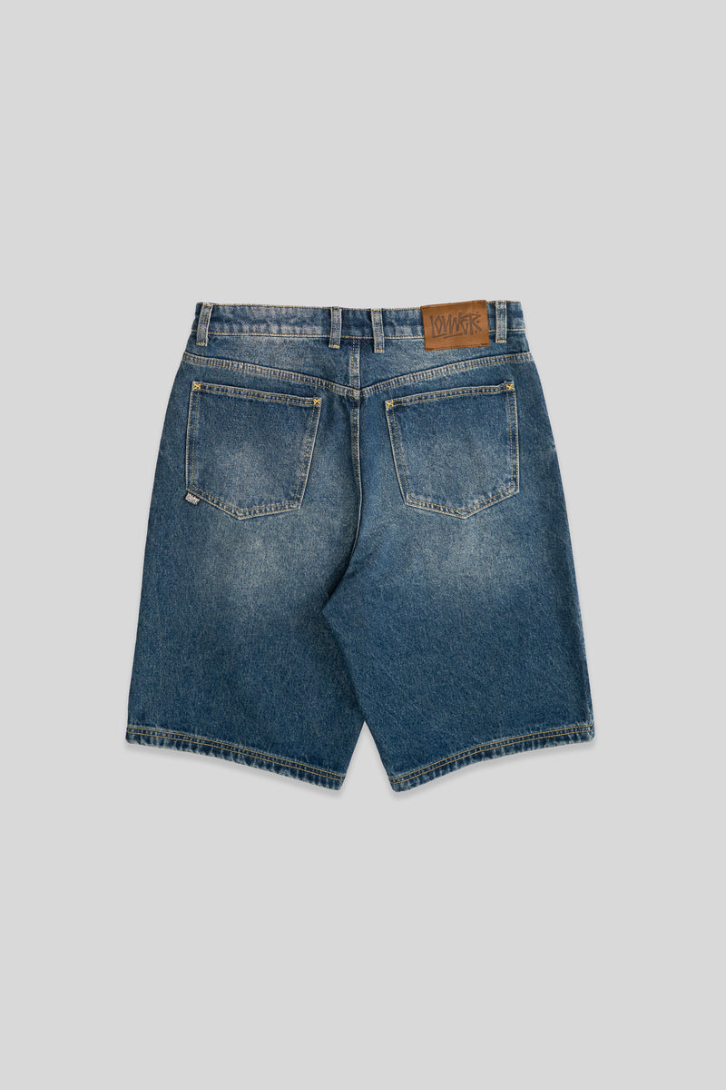 Baggy Denim Shorts - Cleansed Blue