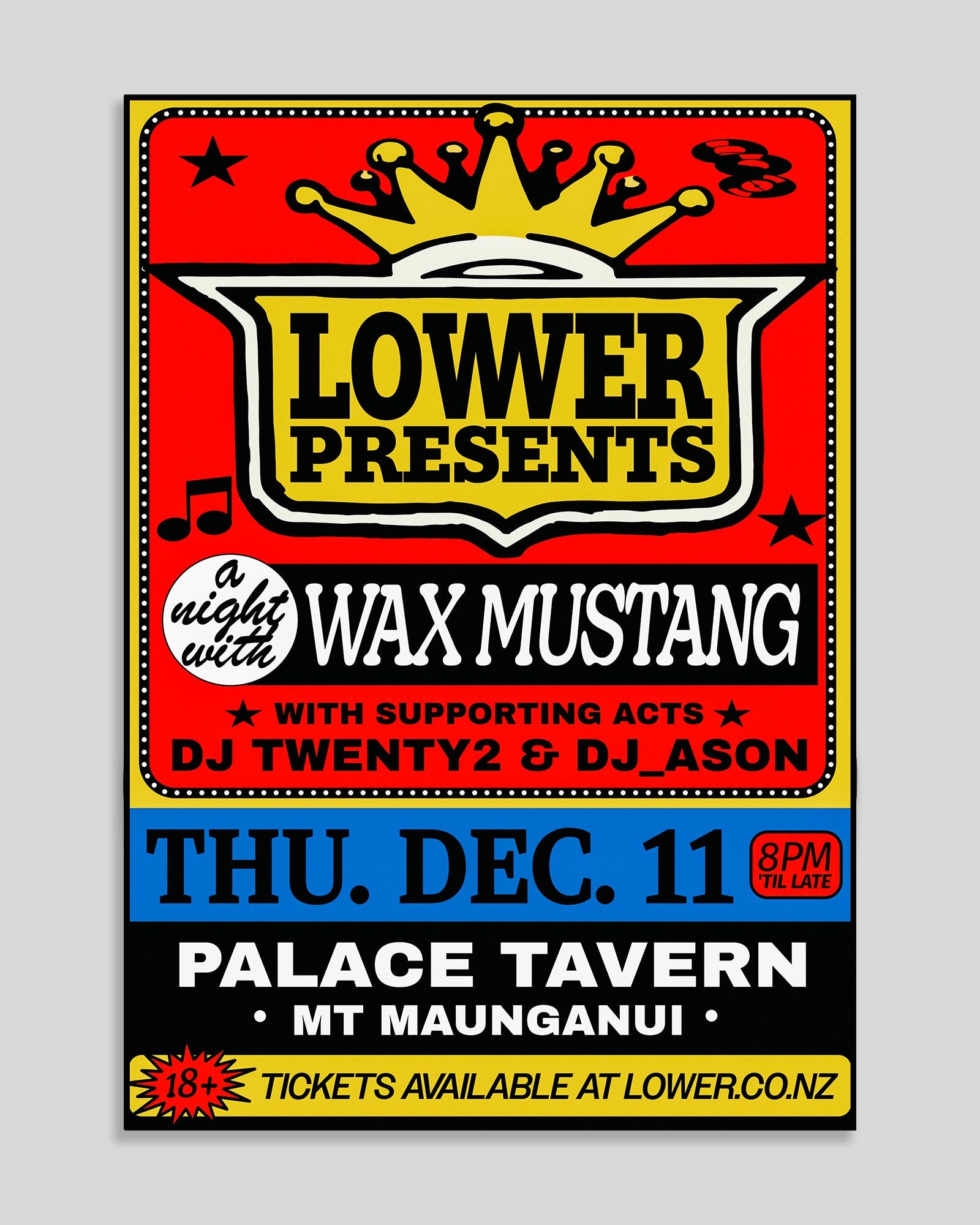 Lower Presents: Wax Mustang at Palace Tavern